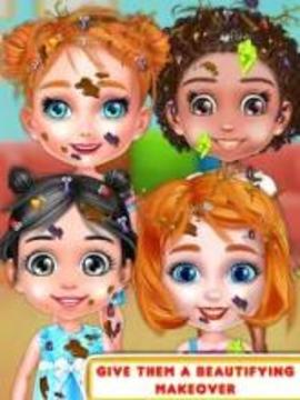 Naughty Kids Makeover - Sweet Baby Cleanup Games游戏截图4