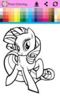 Little Pony Coloring Book游戏截图4