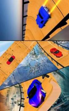 Vertical Mega Ramp Car Racing Stunts Game游戏截图1