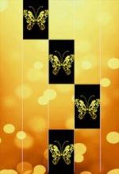 Gold Glitter ButterFly Piano Tiles 2018游戏截图5