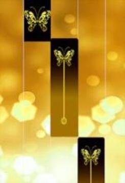 Gold Glitter ButterFly Piano Tiles 2018游戏截图4