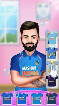 Virat Kohli Cricket Dressup Salon游戏截图3