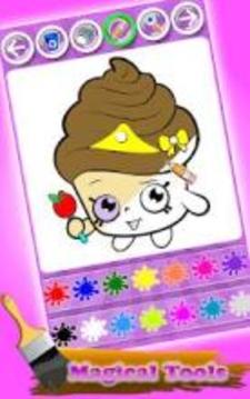 My Sweet Cupcake Saloon Coloring Book Pages游戏截图5