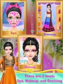 Indian Style Wedding Makeup - Indian Makeover Game游戏截图3