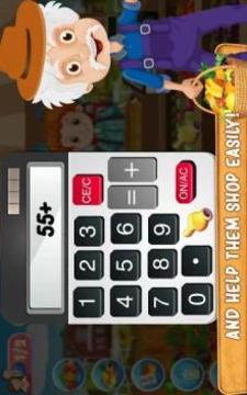 Grandpa Farmer Cash Register: Cashier Game游戏截图1