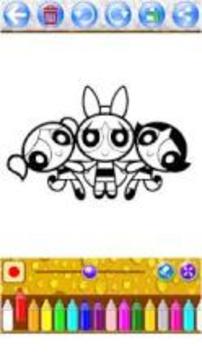 Coloring Powerpuff Girls for Kids游戏截图4