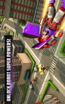 Captain Robot Transform: Crime Battle City游戏截图1