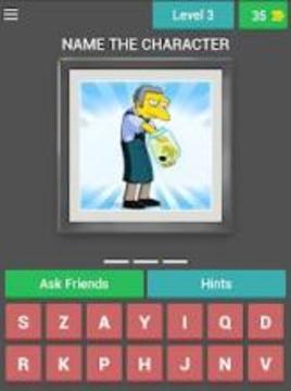 The Simpsons - Character Quiz游戏截图2