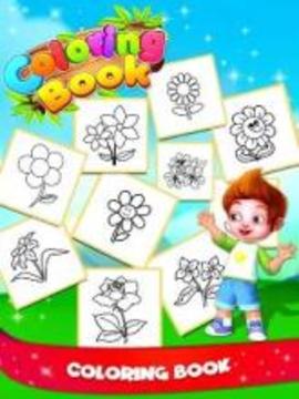 Flower Coloring Book For Kids - Drawing pad游戏截图2