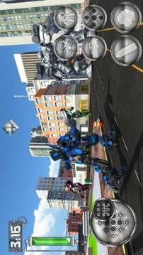 US Police Cop Car Robot Transformation Police Game游戏截图5