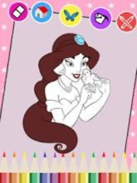 ❤️ Princess Coloring Pages For Kids & Adults **游戏截图1