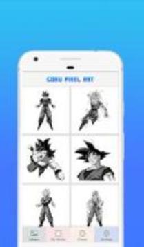 Goku Ultra Color By Number - Pixel Art游戏截图2