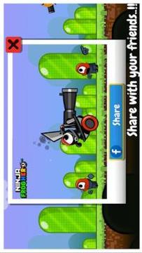 Ninja Frog Hero: Love Cannon Balls游戏截图1