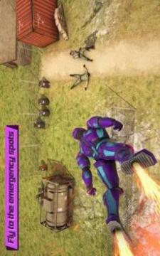 Captain Army Super hero Robot War Rescue游戏截图2