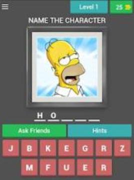 The Simpsons - Character Quiz游戏截图5