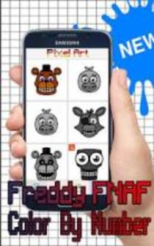 FnAF Color by number - Pixel art sandbox coloring游戏截图3