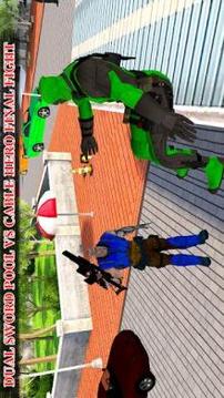Dead Sword Superhero Pool- Cable Sword Action game游戏截图2