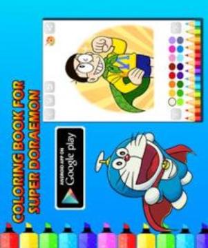 Coloring Game Doraemon游戏截图3