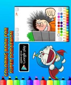 Coloring Game Doraemon游戏截图2