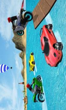 Water Car VS Bike Race游戏截图3