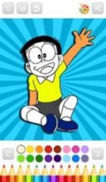 Superhero Nobita Coloring Book游戏截图4