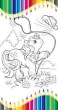 MyLittle Unicorn Coloring Game For Kids游戏截图3