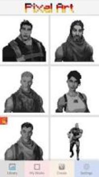 Fortnite Color by Number - sandbox Pixel art游戏截图3