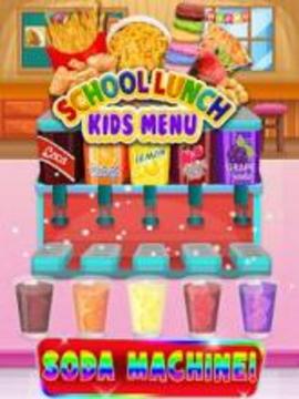 School Lunch Food - Kids Menu Pizza & Ice Cream游戏截图1