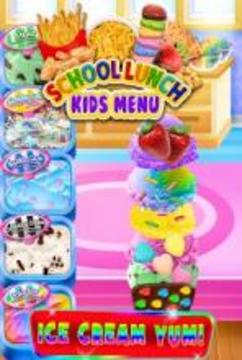 School Lunch Food - Kids Menu Pizza & Ice Cream游戏截图3