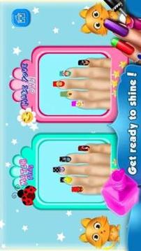 Kitty Nail Salon - Nail Art Design & Coloring Game游戏截图1