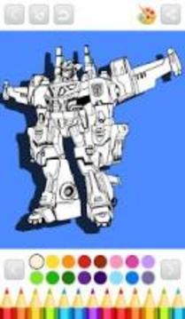 Robot Transform Coloring Book游戏截图3