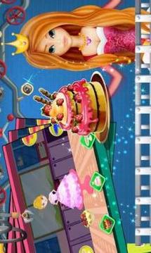 Princess Doll Cake Factory :Cooking Game For Girls游戏截图1