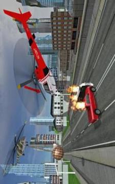 Futuristic Helicopter Rescue Simulator Flying游戏截图5