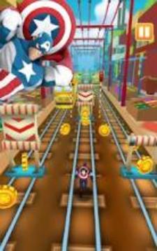 Subway Captain American Hero游戏截图2