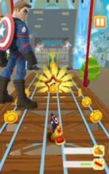 Subway Captain American Hero游戏截图4