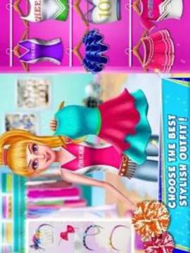 Rich Cheerleader Girl Fashion Makeover Game游戏截图1