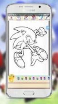 Coloring Book for Sonic Pages Hedgehog游戏截图1