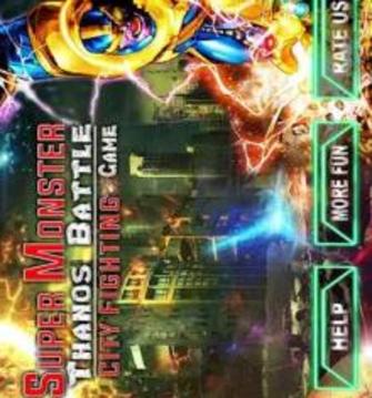 Super Monster Thanos Battle - City Fighting Game游戏截图1