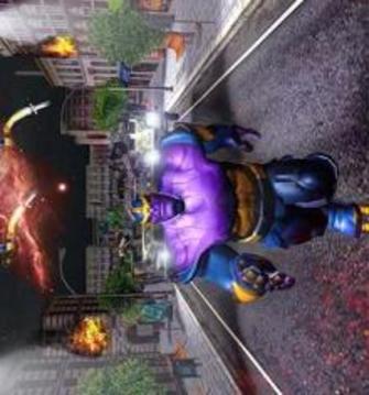 Super Monster Thanos Battle - City Fighting Game游戏截图3
