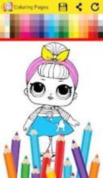 Surprise Coloring Book Dolls游戏截图3