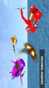 Flying Air Bus Ultimate : Monster Truck Shooter游戏截图5