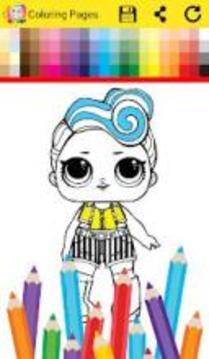 Surprise Coloring Book Dolls游戏截图2