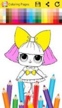 Surprise Coloring Book Dolls游戏截图1