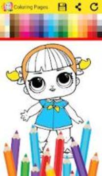 Surprise Coloring Book Dolls游戏截图4