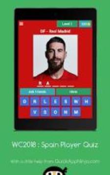 World Cup 2018 : Spain Player Quiz游戏截图2