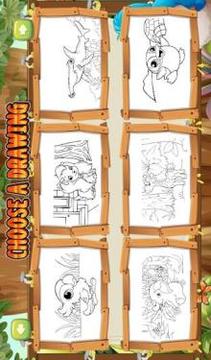 Animal World - Animal Coloring & Painting for Kids游戏截图4