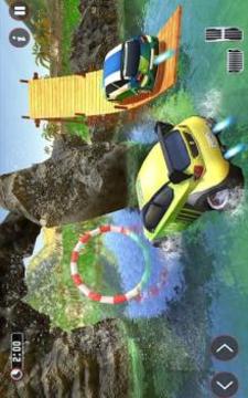 Floating Water Car Driving Simulator: Beach Racing游戏截图3