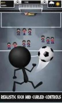 Stickman Soccer Ultimate - Free Kick游戏截图1