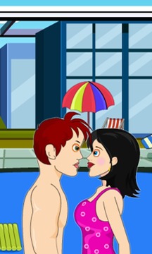 Fun Swimming Pool Love Kiss游戏截图2