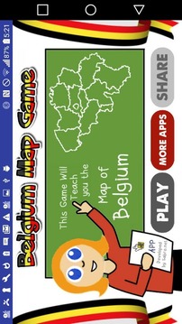 Belgium Map Puzzle Game Free游戏截图1